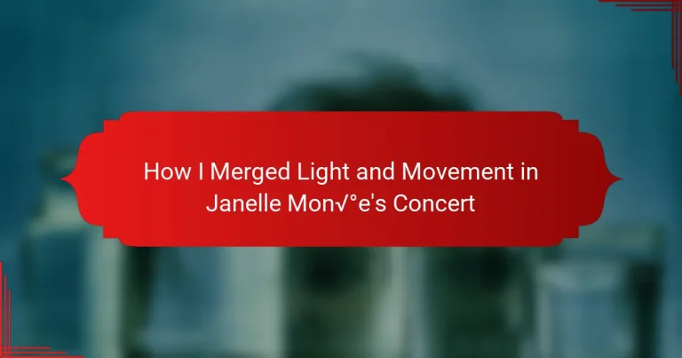 How I Merged Light and Movement in Janelle Monáe’s Concert