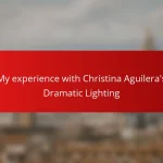 My experience with Christina Aguilera’s Dramatic Lighting