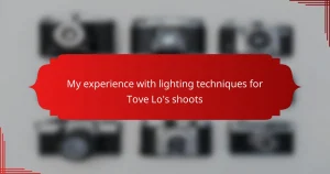 My experience with lighting techniques for Tove Lo’s shoots