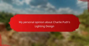 My personal opinion about Charlie Puth’s Lighting Design
