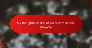My thoughts on Use of Color with Janelle Monáe