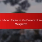 This is how I Captured the Essence of Kacey Musgraves