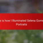 This is how I Illuminated Selena Gomez’s Portraits