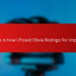This is how I Posed Olivia Rodrigo for Impact