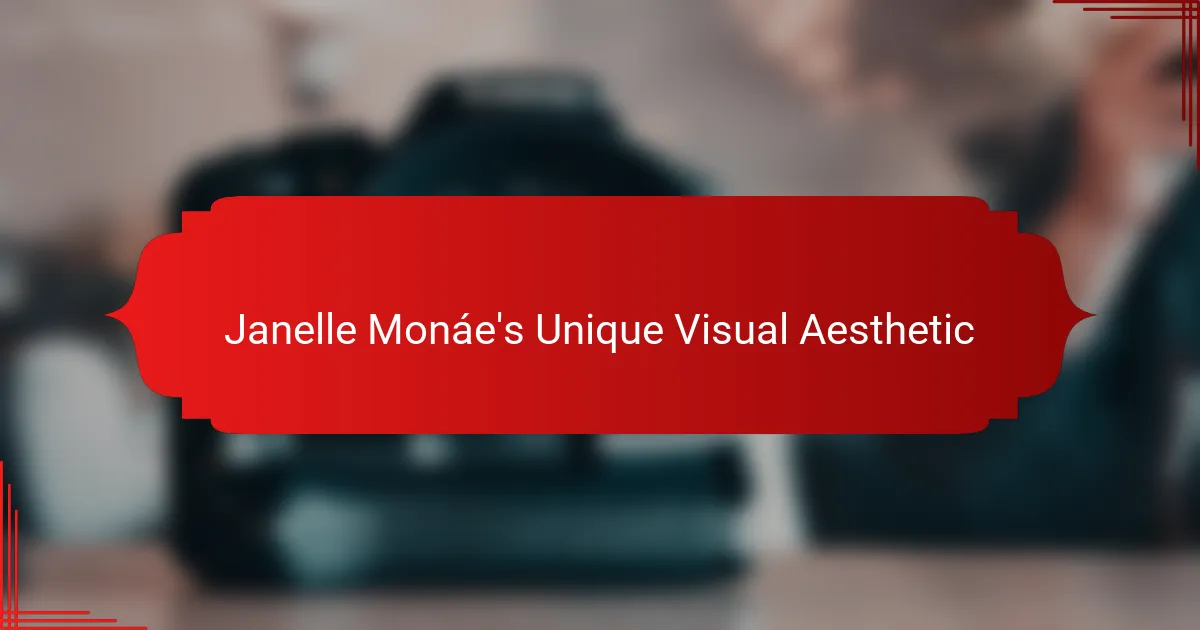 Janelle Monáe's Unique Visual Aesthetic