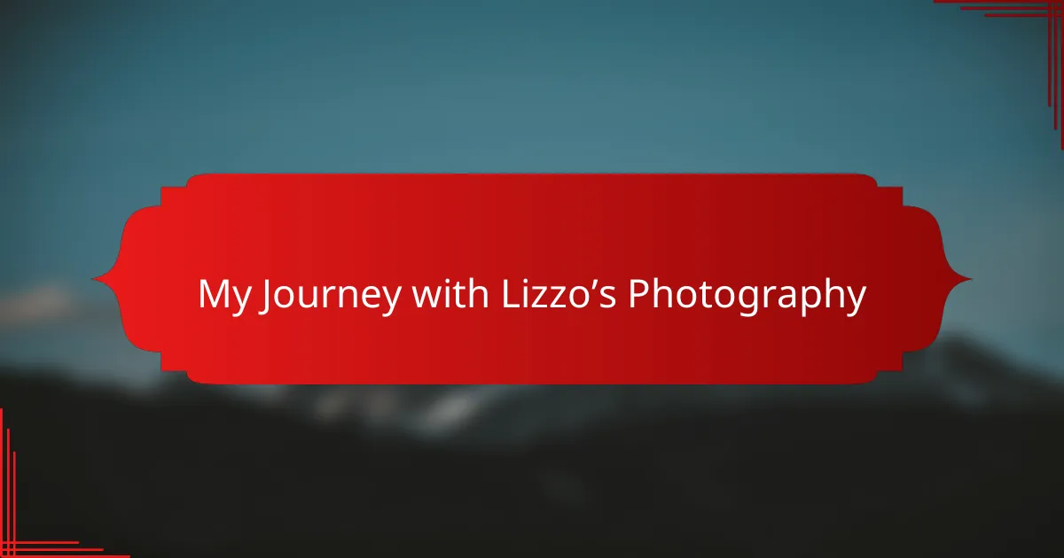 My Journey with Lizzo’s Photography
