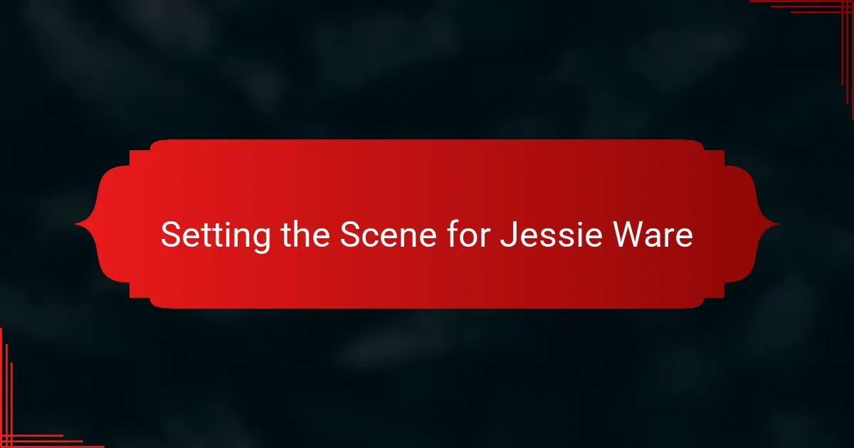 Setting the Scene for Jessie Ware